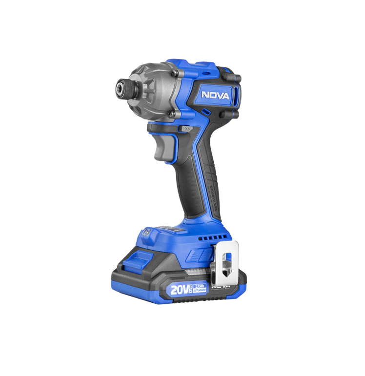 پیچ گوشتی شارژی براشلس 20 ولت ضربه ای 5530 نووا