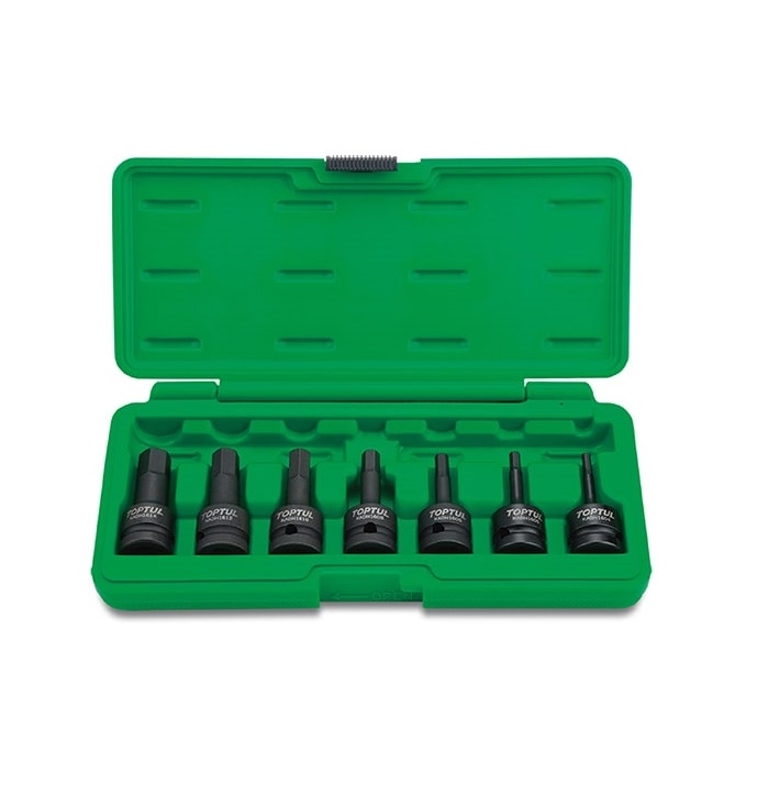  خرید ست آلن بکسی شش گوش تاپ تول فشار قوی 7 پارچه 1/2 اینچ مدل GDAI0702 