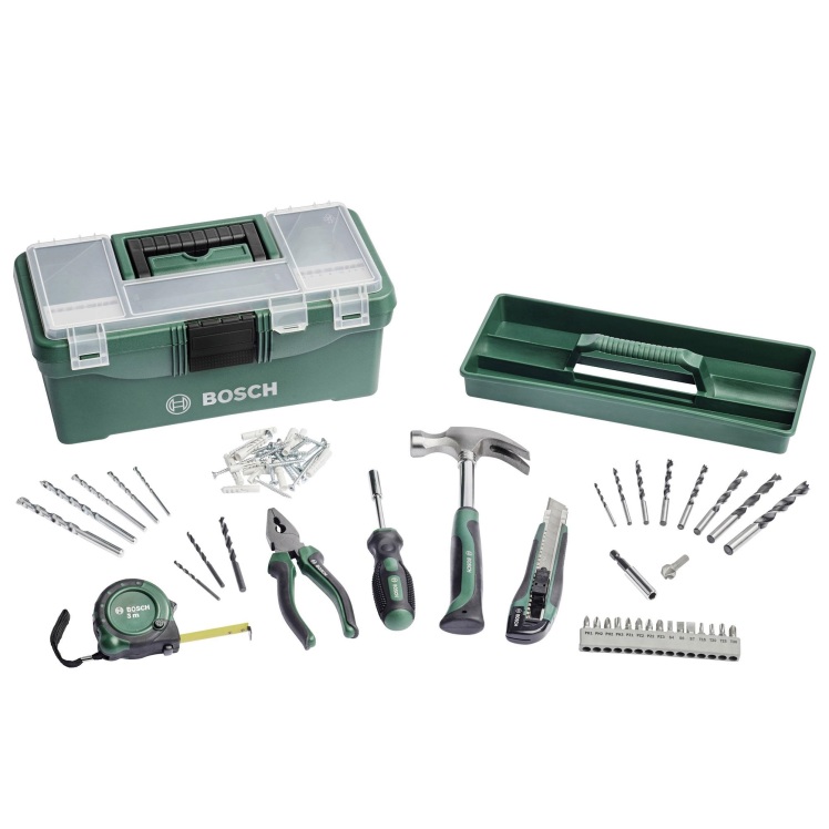 ست ابزار دستی بوش مدل DIY Starter Box مجموعه 73 عددی